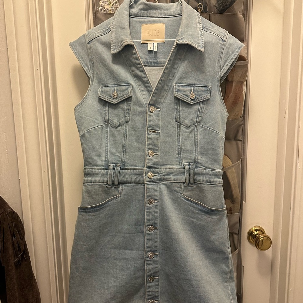 PAIGE Light Blue Denim Dress - Picture 4 of 4
